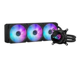 تبريد سائل لوحدة المعالجة المركزية ASUS ROG STRIX LC III 360 ARGB 3 مراوح ROG Strix AF-12S aRGB مقاس 120 مم تدور 360 درجة شعار ROG مبرد مقاس 360 مم