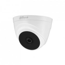 Dahua DH-HAC-T1A51P-A 5MP HDCVI Fixed IR Eyeball Dome Camera, 2880×1620, Smart IR 20m, Built-in Mic, 3.6mm Lens (2.8mm Optional), CVI/CVBS/AHD/TVI Switchable, Multi-Language OSD, 12V DC ±30%