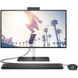 HP 24-cb1287nh All-in-One Intel Core i3-1215U Processor 8GB Ram 512GB SSD Storage Intel UHD Graphics 23.8 inch FHD Display Non-Touch English Keyboard Jet Black Operating System (Windows 11 Modified)