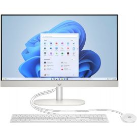 HP AIO 27-cr0163nh All-in-One Intel Core Ultra 7-155U Processor 8GB Ram 512GB SSD Storage Intel Graphics 27 Inch FHD Touch Display Operating System (Dos/No OS) English Keyboard - Shell White 