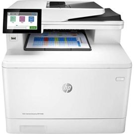HP M480F Color LaserJet Enterprise Multifunction Printer, Up To 29ppm Print Speed, Auto Duplex, 4.3 Inch Color Touch, 50 Sheet ADF, 250 Sheets Input Tray, Print Copy Scan Fax, White