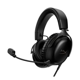 HyperX Cloud III Wired Gaming Headset – Multi-Platform (PC / PS5 / PS4 / Xbox Series X|S / Nintendo Switch / Mobile), Angled 53 mm Drivers, 10 mm Noise-Canceling Mic, USB-C & 3.5 mm Connectivity