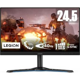 Lenovo Gaming Monitor  24 Inch Y25-25 FHD Legion LED 1920 x 1080 240Hz Refresh Rate 1ms response time DP HDMI BLACK