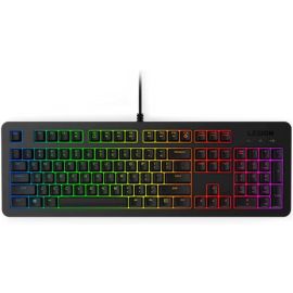 لوحة مفاتيح الألعاب Lenovo Legion K300 RGB – تصميم بالحجم الكامل، وإضاءة RGB بخمس مناطق، وميزة التمرير السريع حتى 24 مفتاحًا، ومتانة تصل إلى 20 مليون ضغطة مفتاح