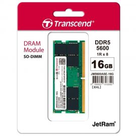 Transcend JetRAM 16 GB DDR5-5600 SO-DIMM Laptop Memory 1Rx8 2Gx8 CL46 1.1V | JM5600ASE-16G