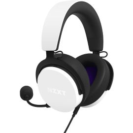 NZXT Relay Hi-Res معتمد 7.1 صوت محيطي سماعة ألعاب كمبيوتر سلكية - أبيض