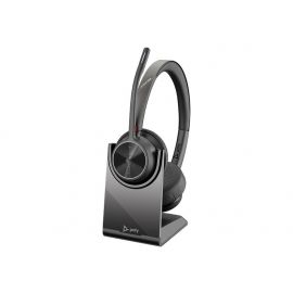 Poly Voyager 4320 UC Wireless Bluetooth Headset + BT700 USB-A Adapter & Charging Stand Microsoft Teams Certified