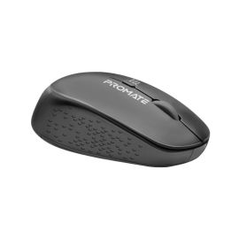 Promate Tracker 1600DPI MaxComfort Ergonomic Wireless Mouse, 2.4GHz, Adjustable DPI (800/1200/1600), Nano USB Receiver, 10m Range, AA Battery Powered – Black