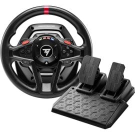 Thrustmaster T-128PS Racing Wheels Immersive Force Feedback Engine Speed LED's Magnetic Paddle Shifters Including 13 Buttons For PS5 PS4 Black