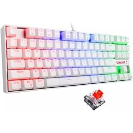 Redragon K552W-RGB-1 mechanical keyboard, white color, Arabic
