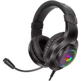 Redragon H260 RGB Hylas Wired Gaming Headset – 50mm Dynamic Drivers, Noise-Canceling Mic, RGB Backlighting, USB & 3.5mm Connectivity, and Multi-Platform Compatibility