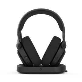 Fractal Design Scape Dark Gaming Headset – 40mm Neodymium Drivers, Noise-Cancelling Detachable Mic, Cross-Platform Compatibility, Matte Dark Finish- FD-HS-SCA1-01