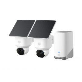 Eufy SoloCam E42 2+1 Kit E8173321 Outdoor Wireless 4K AI Security Cameras with SolarPlus 2.0, Smart Tracking, Two-Way Audio and HomeBase S380
