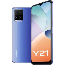 Vivo Y21 Dual Sim Smartphone  4GB RAM 64GB Storage 4G LTE-Metallic Blue