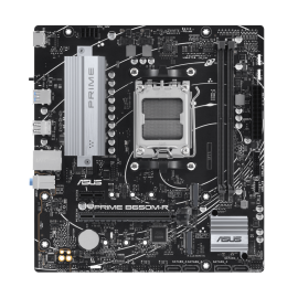 ASUS PRIME B650M-R Micro-ATX AM5 Motherboard AMD Ryzen 7000 Ready DDR5 6400MHz+ (OC) PCIe 4.0 x16, Dual M.2 NVMe Slots (PCIe 4.0), 2.5Gb Ethernet, USB 3.2 Gen 2 Type-C | AI Cooling, 8+2 Power Stages, Aura Sync RGB, HDMI/DP