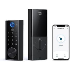 eufy Security S230 Smart Lock Touch & Wi-Fi Keyless Entry Door Lock with Fingerprint Scanner Bluetooth Electronic Deadbolt, Touchscreen Keypad, BHMA Certified