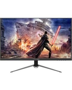 شاشة ألعاب GAMEON Premium Series مقاس 27 بوصة QHD IPS بدقة 2560 × 1440 ومعدل تحديث 165 هرتز ووقت استجابة 1 مللي ثانية وتقنية G-Sync وFreeSync تدعم PS5 DP 1.2 وHDMI2.1 باللون الأسود