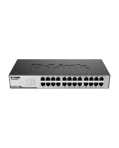 D-Link DES-1024D 24-Port 10/100 Mbps Fast Ethernet Unmanaged Desktop Switch with Plug