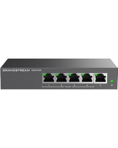 مفتاح Grandstream GWN7700P Gigabit غير مُدار بخمسة منافذ مع 4 منافذ PoE+ 