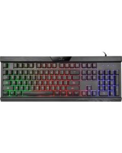Vertux Amber Pro Performance Gaming Keyboard VE.AMBER-EA.NC – 104 Keys, 26-Key Anti-Ghosting, RGB Backlit, Ergonomic Design, USB Wired