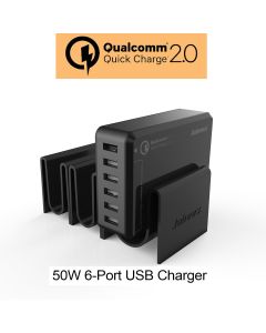 JABEES Q7 Qualcom Certified Quick Charge 2.0 6 Port 50W