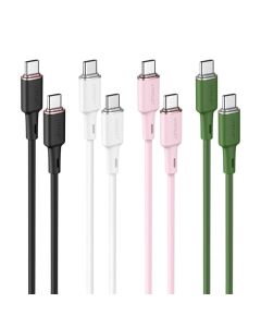 كابل شحن وبيانات من السيليكون من Acefast C2-03 USB-C إلى USB-C، بطول 1.2 متر