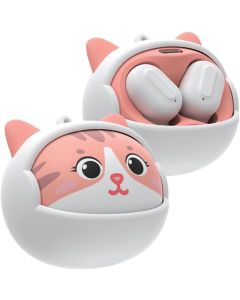 Green Lion Kitty Beats True Wireless Earbuds White