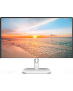 شاشة فيليبس 1000 Series FHD IPS مقاس 24 بوصة بدقة 1920 × 1080 ومعدل تحديث 100 هرتز ووقت استجابة 4 مللي ثانية وتقنية SmartImage لتحسين الصورة وخالية من الوميض، لون أبيض