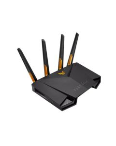 راوتر الألعاب ASUS TUF Gaming AX4200 واي فاي 6 ثنائي النطاق مع وضع الألعاب للهاتف المحمول، إعادة توجيه المنافذ في 3 خطوات، منفذ 2.5 جيجابت في الثانية، AiMesh لشبكة الواي فاي الميسونية.
