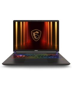 لابتوب ألعاب MSI Vector 16 HX AI A2XWIG بمعالج إنتل كور U7-255HX، ذاكرة RAM بسعة 16 جيجابايت، سعة تخزين SSD بسعة 1 تيرابايت، بطاقة رسومات Nvidia RTX 5080 بسعة 16 جيجابايت، شاشة بحجم 16.1 بوصة بدقة QHD+، لوحة مفاتيح إنجليزية، اللون: رمادي كوزموس، نظام التش