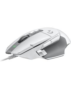 ماوس الألعاب السلكي Logitech G502 X – مستشعر HERO 25K، و13 زرًا قابلًا للبرمجة، وDPI قابل للتعديل، ومفاتيح LIGHTFORCE الهجينة، وتصميم أبيض خفيف الوزن