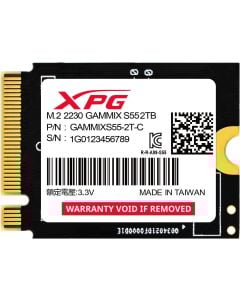 قرص تخزين داخلي XPG GAMMIX S55 سعة 2 تيرابايت PCIe Gen 4 x4 NVMe 1.4 M.2 2280 SSD - سرعة قراءة تصل إلى 5000 ميجابايت/ثانية، وسرعة كتابة تصل إلى 3200 ميجابايت/ثانية، وذاكرة فلاش NAND بتقنية TLC ثلاثية الأبعاد، ووحدة تحكم SMI، وضمان لمدة 5 سنوات
