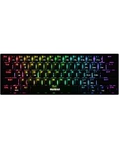 GAMDIAS Hermes E3 Black RGB Wired Gaming Keyboard, 61 Keys, Mechanical Blue Switches, 16.8M RGB Backlighting, 1000Hz Polling Rate, Anti-Ghosting, Compact 60% Layout