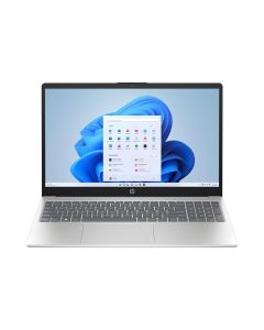 حاسوب محمول من HP بتصميم Clamshell بمعالج AMD Athlon Silver 7120U، ذاكرة وصول عشوائي 8GB DDR5، تخزين 256GB، رسومات AMD Radeon، شاشة 15.6 بوصة FHD، لوحة مفاتيح باللغة الإنجليزية، باللون الفضي الطبيعي