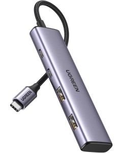 UGREEN Adapter Aluminium 2 USB-C and 2 USB-A ports