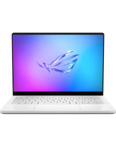  لاب توب الألعاب ASUS ROG Zephyrus G14 GA403UH-OLED9161W بمعالج AMD Ryzen 9 270، ذاكرة رام 16 جيجابايت، سعة تخزين SSD 1 تيرابايت، كرت شاشة GeForce RTX 5050 بسعة 8 جيجابايت، شاشة OLED WQXGA بحجم 14 بوصة، لوحة مفاتيح إنجليزية/عربية، اللون أبيض، نظام التشغيل