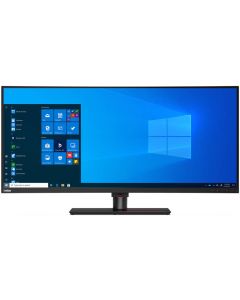 شاشة لينوفو ثينك فيجن المنحنية 40 بوصة P40w-20 WUHD IPS، دقة 5120 × 2160، معدل تحديث 75 هرتز، 4 مللي ثانية (الوضع الأقصى)، وقت استجابة 2500R، انحناء، أسود