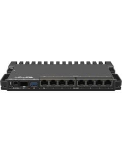 جهاز توجيه MikroTik RB5009UPr+S+IN عالي التحمل متعدد الجيجابايت مزود بـ 7 جيجابت + 1 × 2.5 جيجابت + SFP+ وإمكانية إدخال/إخراج PoE كاملة