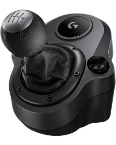 Logitech Driving Force Shifter for G923, G29 & G920, 6-Speed with Push-Down Reverse Gear Black