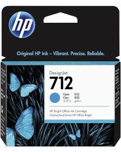 خرطوشة حبر HP 712 بسعة 29 مل – لون سماوي لطابعات DesignJet (3ED67A)