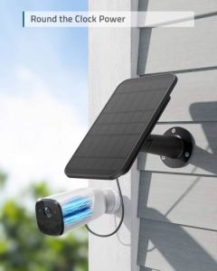 Eufy security Certified eufyCam Solar Panel, Compatible with eufyCam, Continuous Power Supply, 2.6W Solar Panel, IP65 Weatherproof