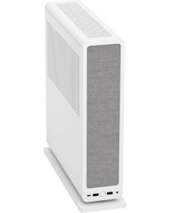 هيكل Fractal Design Ridge Mini‑ITX صغير الحجم مع كابل تمديد PCIe 4.0 – برج SFF مصنوع من الفولاذ بسعة 12.6 لتر، باللون الأبيض