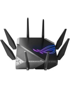 راوتر الألعاب ثلاثي النطاق GT-AXE11000 WiFi 6E (802.11ax)، نطاق 6GHz الجديد، منفذ WAN/LAN بسرعة 2.5G، متوافق مع PS5، تجميع WAN، VPN Fusion، تسريع الألعاب ثلاثي المستوى، أمان الشبكة مجاني ودعم AiMesh.
