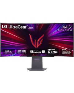 LG Gaming Monitor Curved 45 inch 45GS95QE WQHD OLED Display 3440 x 1440 240Hz Refresh Rate 0.03ms Response Time AMD FreeSync Premium Pro & NVIDIA G-Sync Compatible, Black