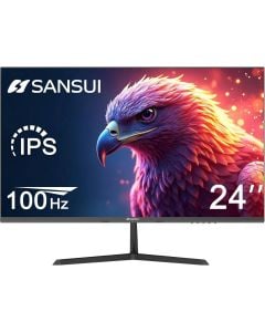 SANSUI Monitor 24 inch FHD IPS Display 1920 x 1080 100Hz Refresh Rate 5ms (OD) Response Time AMD FreeSync Technology Black 