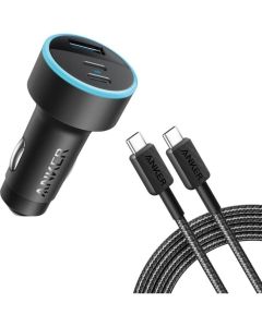 شاحن سيارة Anker 335 بمنفذي USB Type C PD بقوة 67 واط