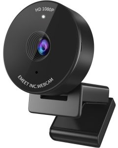كاميرا ويب EMEET SmartCam C950 عالية الدقة - دقة 1080 بكسل عالية الدقة بمعدل 30 إطارًا في الثانية، مجال رؤية 70 درجة، ميكروفون مدمج بخاصية إلغاء الضوضاء، غطاء للخصوصية، منفذ USB للتوصيل والتشغيل - طراز C950