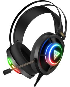 GAMDIAS HEBE M3 RGB 7.1 Gaming Headset, USB Wired, 50mm Drivers, Virtual 7.1 Surround, RGB Lighting – Black