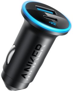 محول شاحن سيارة Anker 323 USB-C 52.5 واط مع شحن سريع PowerIQ 3.0 بقوة 30 واط