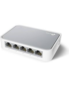 مفتاح سطح المكتب TP-Link TL-SF1005D بخمسة منافذ بسرعة 10/100 ميجابت في الثانية - Auto-MDI/MDIX، إيثرنت صديق للبيئة موفر للطاقة، التوصيل والتشغيل